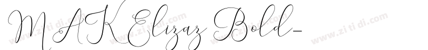 MAK Elizaz Bold字体转换